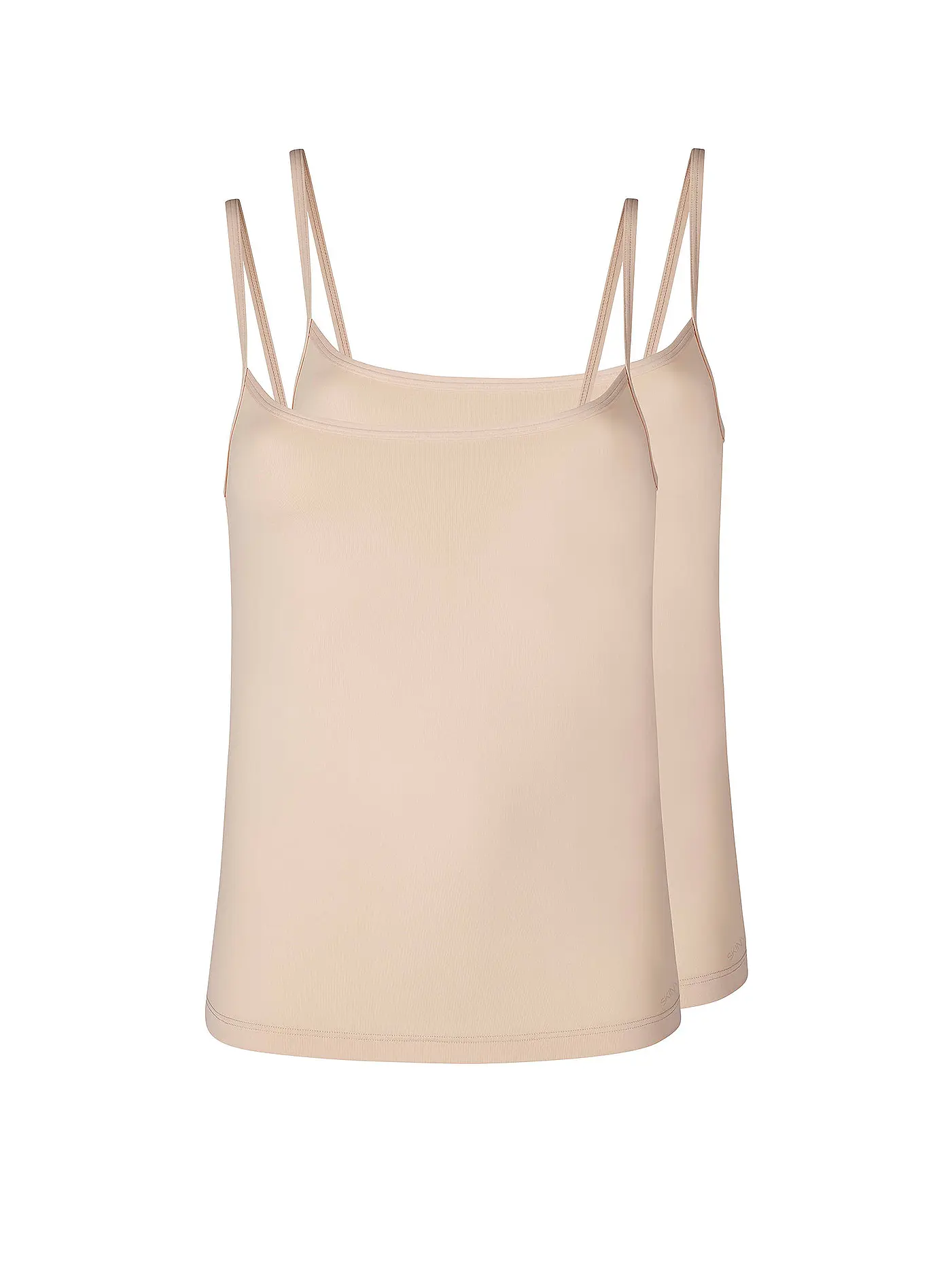 SKINY | Top 2-er Pkg. "Micro Lovers" (Weiss) | beige